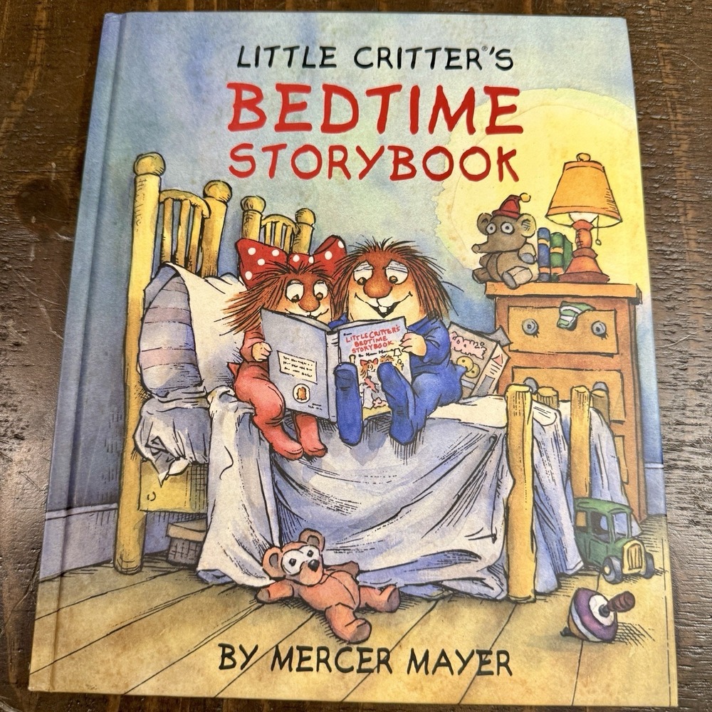 Mercer‎ Mayer Little Critter Bedtime Storybook Kids OS Blue Excellent Hardcover